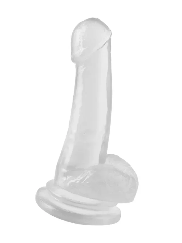 Basix Rubber Works Dong 8“ Suction Cup Naturdildo, transparent