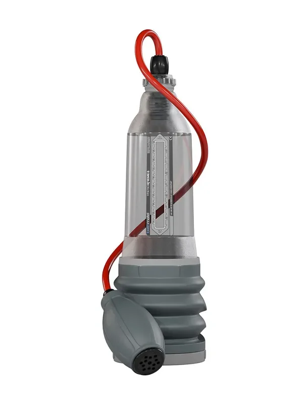Bathmate Hydroxtreme 8 Penispumpe, transparent/grau/rot