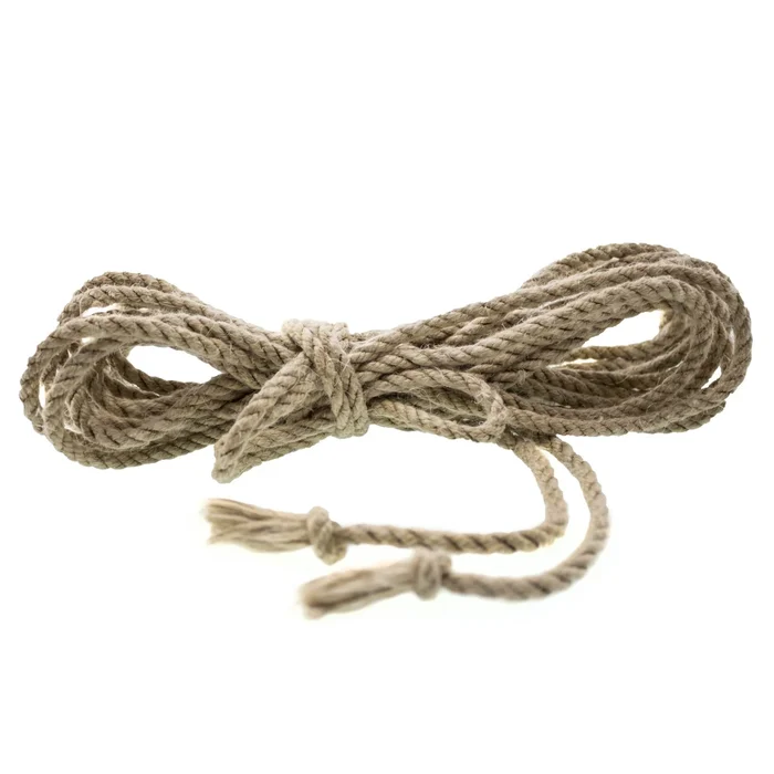 Baumwollseil.de Hanfseil Naturfarben 8 Meter 5 Mm Fesselfertig