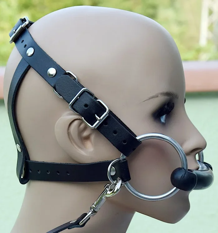 BDSM VEGAN Kopfgeschirr Zaumzeug Knebel
