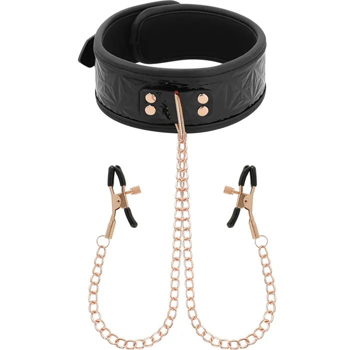 BEGME BLACK EDITION HALSBAND MIT NIPPELKLEMMEN
