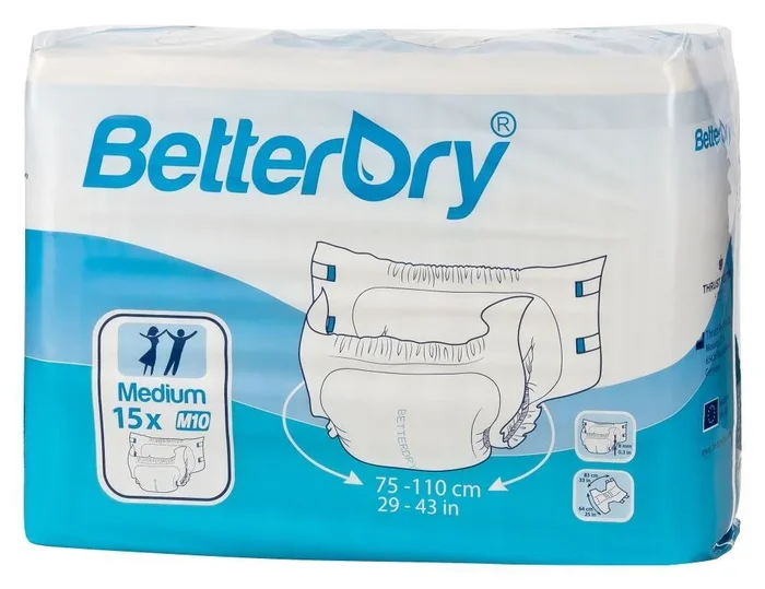 BetterDry Windeln – M10 – 15 Stück