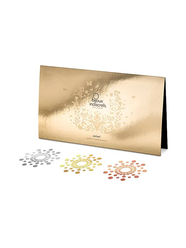 Bijoux Indiscrets Mimi Temporary Tattoo Bodysticker 3er Pack, metallic