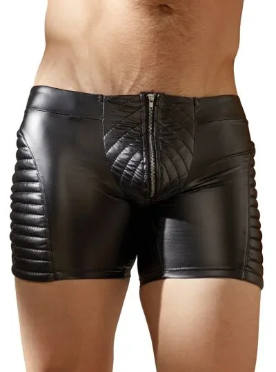 Bikerpant mit abgesteppten Partien