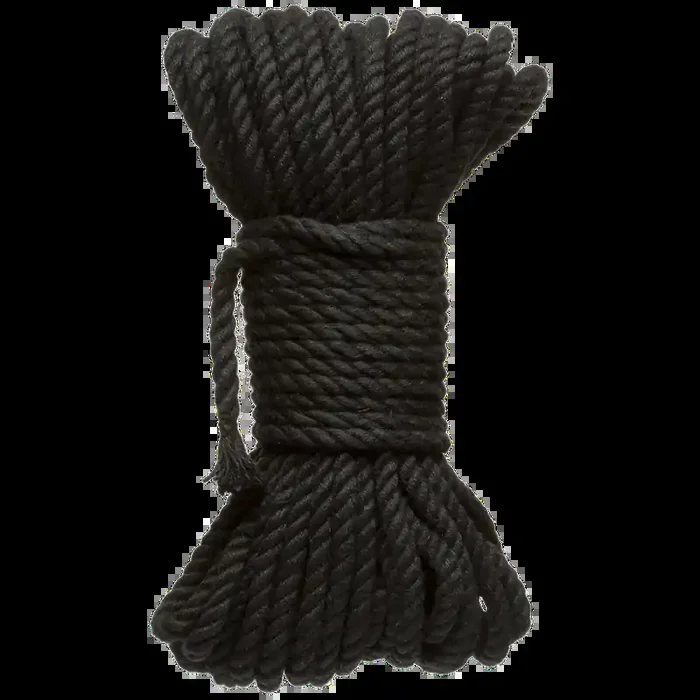 Binden und Fesseln – 6mm Hanf Bondage Seil – 50 ft – Schwarz