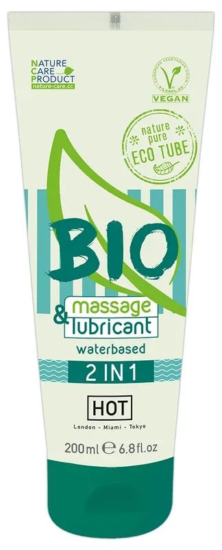 Bio Gleit- und Massagegel auf Wasserbasis