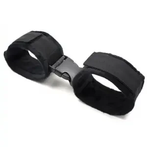Black Buckle Wrist Cuffs – Komfortable Fesselarmbänder