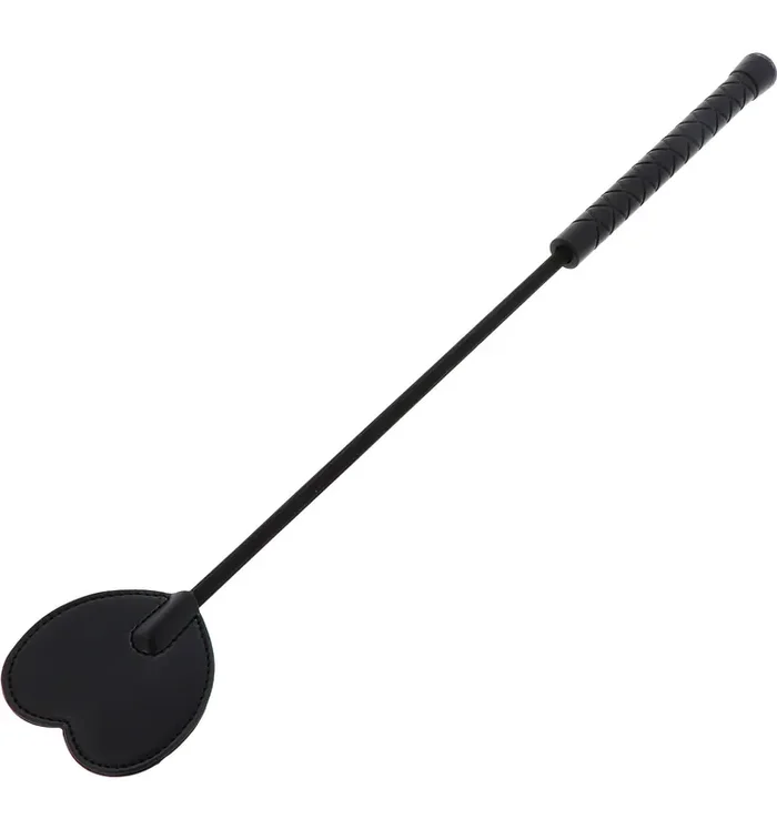 Black Heart Reitpeitsche 44cm Schwarz