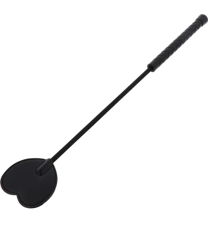 Black Heart Reitpeitsche 44cm Schwarz