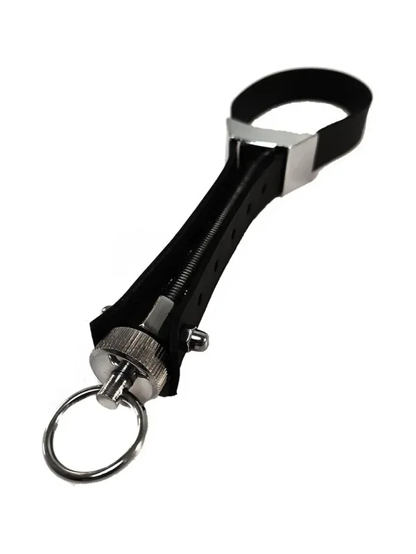 Black Label Leather Breast Puller Noose Leder-BDSM-Brustabbinder 2Stk, schwarz