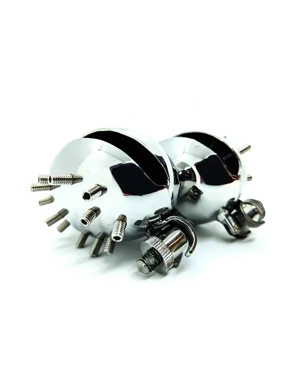 Black Label Stainless Steel Evil Shell Ball Crusher & Presser Edelstahl-Hodenzwinge