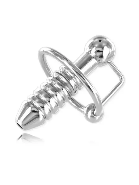 Black Label Stainless Steel Torpedo Penis Plug Edelstahl-Eichelring mit Dilator