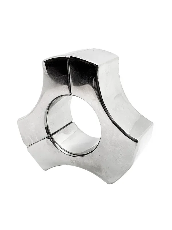 Black Label Stainless Steel Triad Magnetic Ball Stretcher Edelstahl-Hodenring