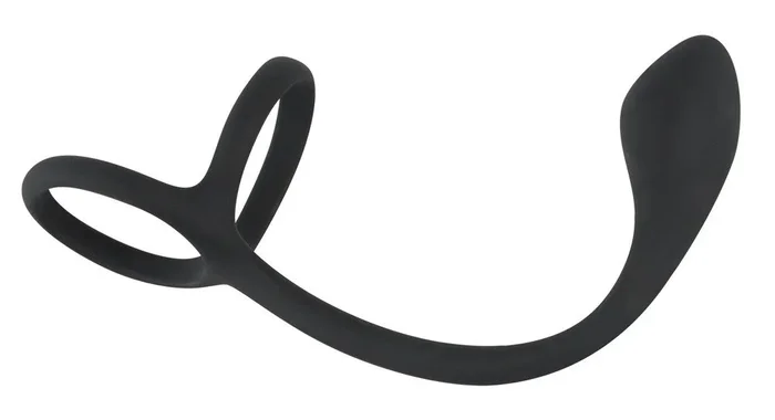 Black Velvets – Cock & ball ring with butt plug