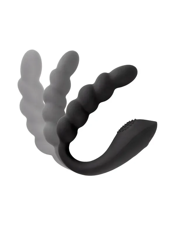 Black Velvets Bendable Dual Stimulator Doppelvibrator, schwarz