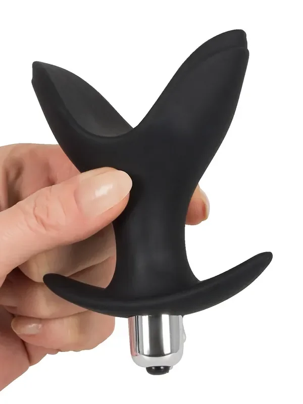 Black Velvets Vibro-Analplug, schwarz