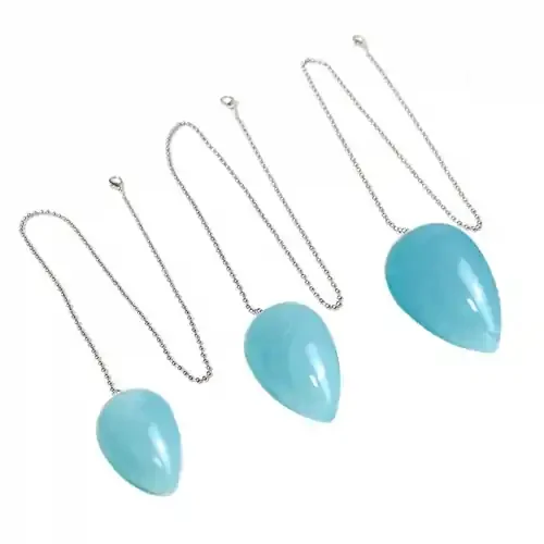 Blauer Analplug mit Kette