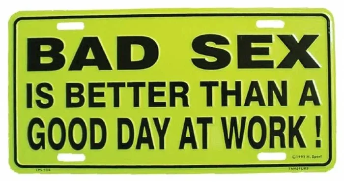 Blechschild Bad Sex