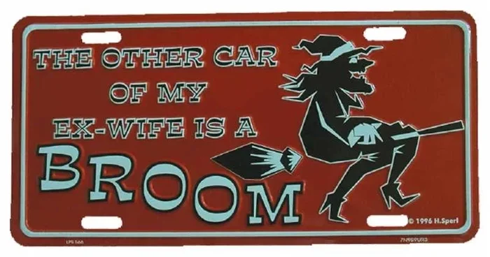 Blechschild Ex wife