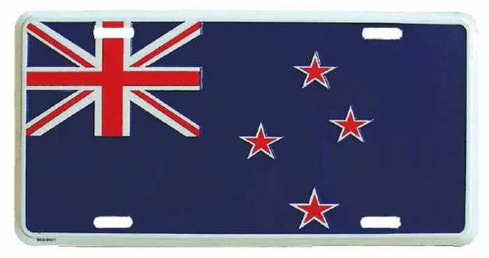 Blechschild Neu Seeland
