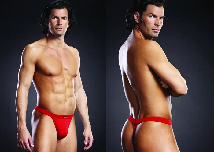 BLUE LINE Performance Microfiber Thong rot S/M
