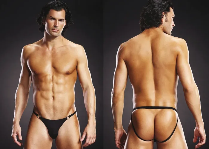 BLUE LINE Thong schwarz