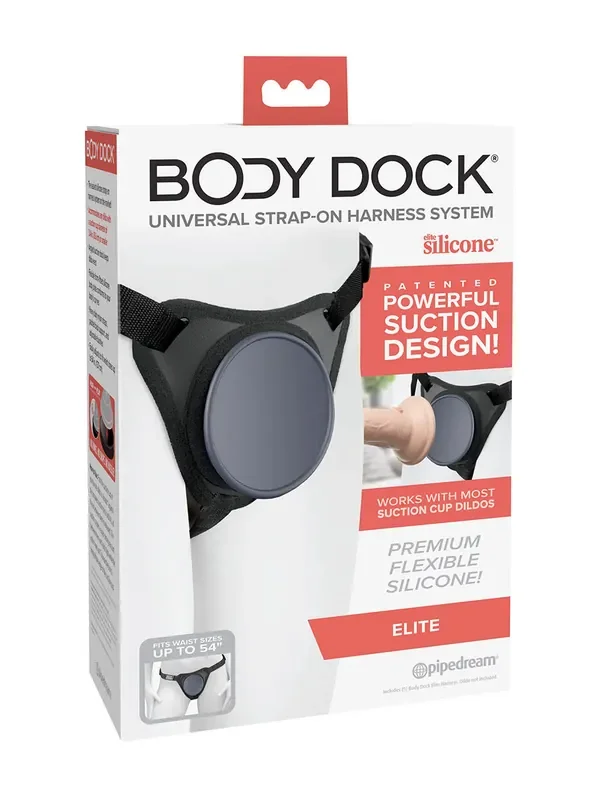 Body Dock Elite Strap-On-Harness, schwarz/grau