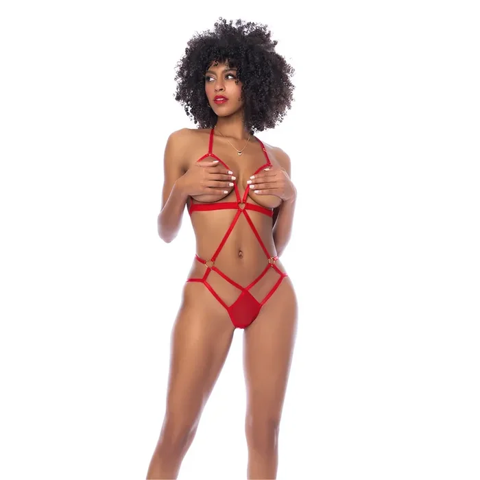 Body-Harness – S/M – Rot