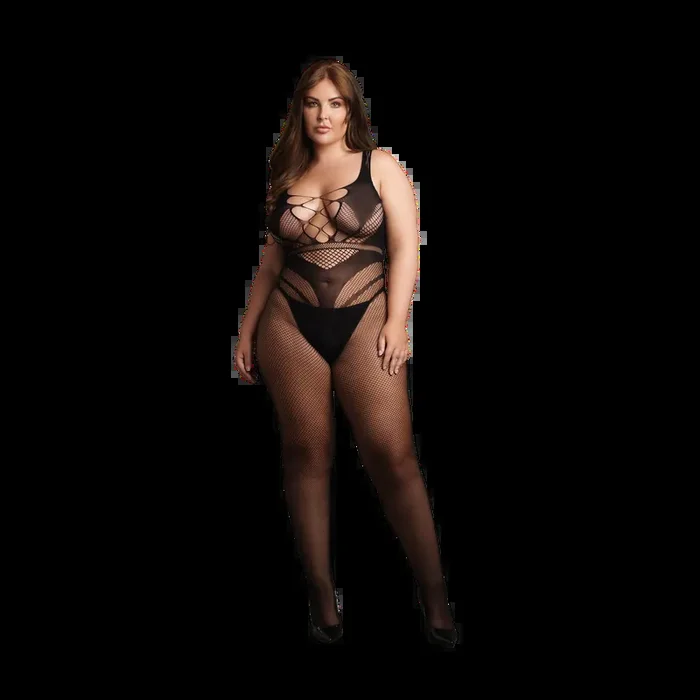 Bodystocking with Accentuated Lines – OSX – Black