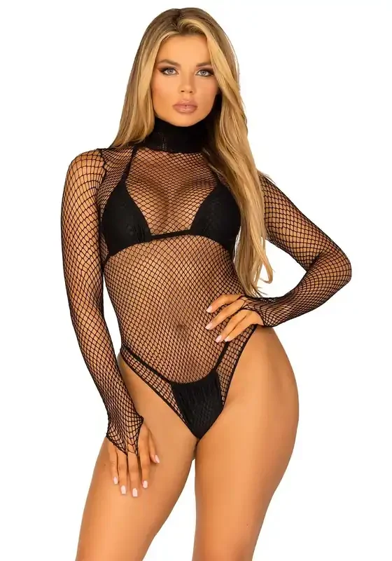 Bodysuit mit Rollkragen