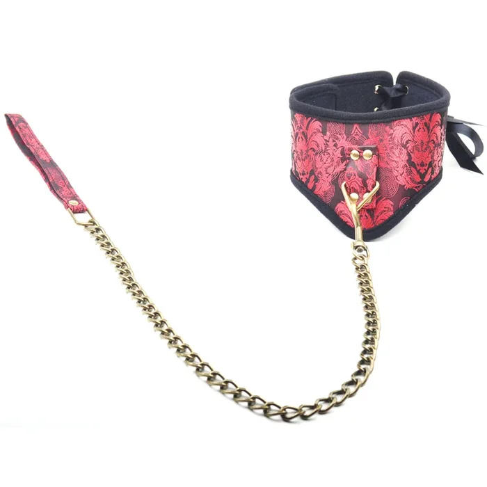 Bondagehalsband mit Leine