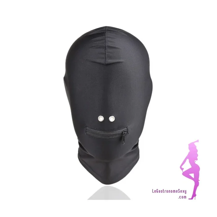 BondageHaube – absolut undurchsichtig aus schwarz spandex