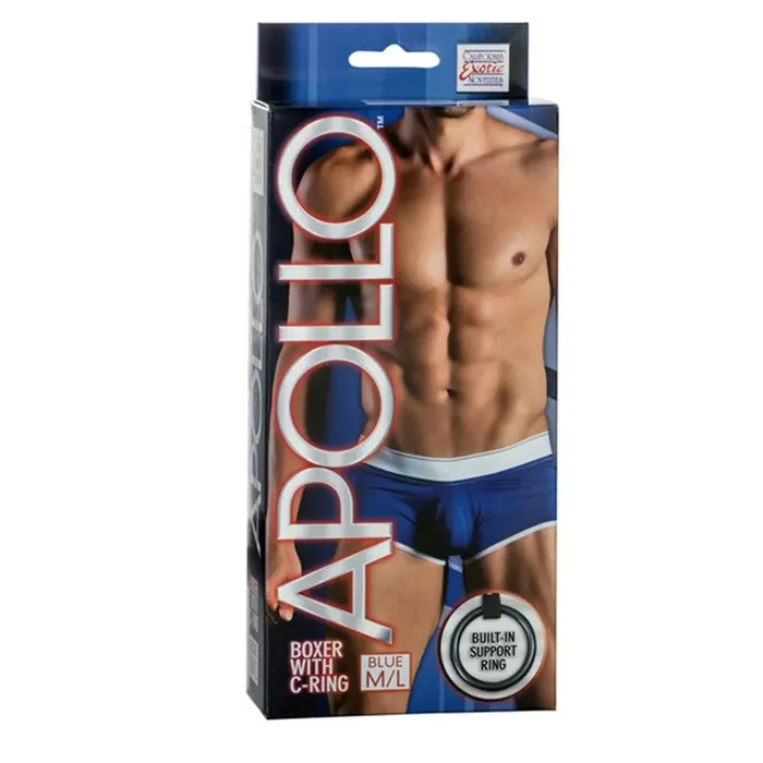Boxershort in Blau mit Penisring