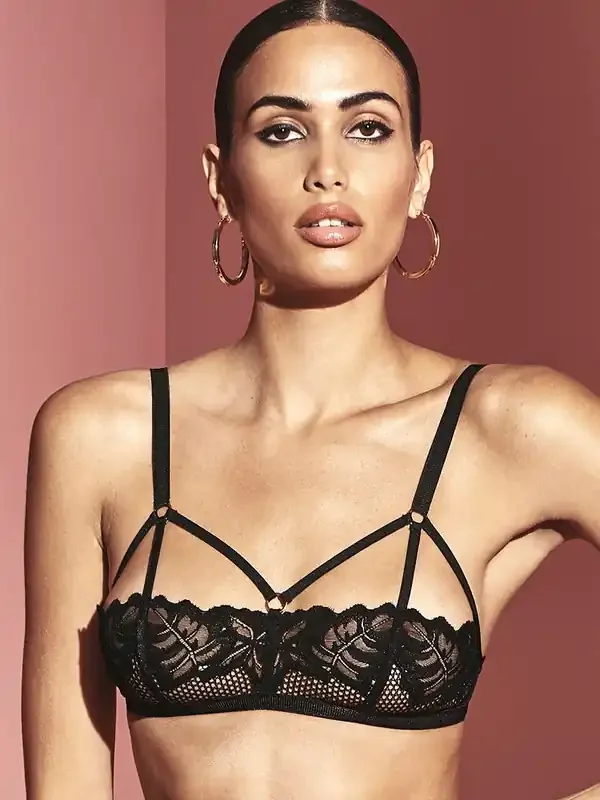 Bracli London Balconette-BH, schwarz