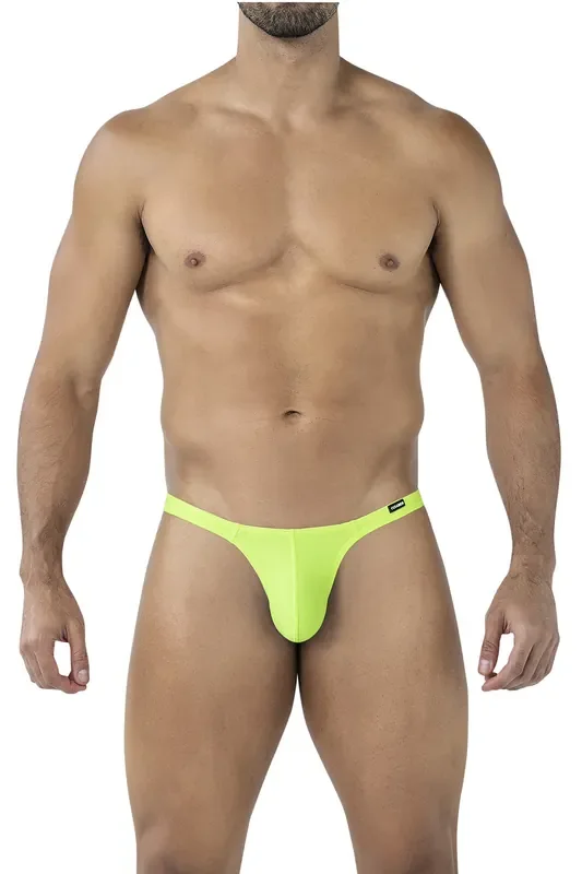 Brasilianischer String aus Mikrofaser – Neongelb