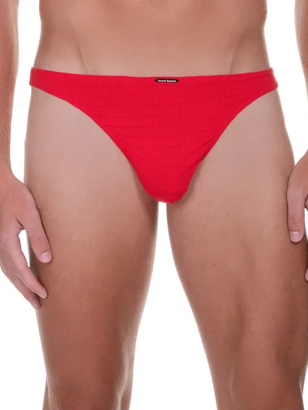 Bruno Banani Check Line 2.0 String, rot