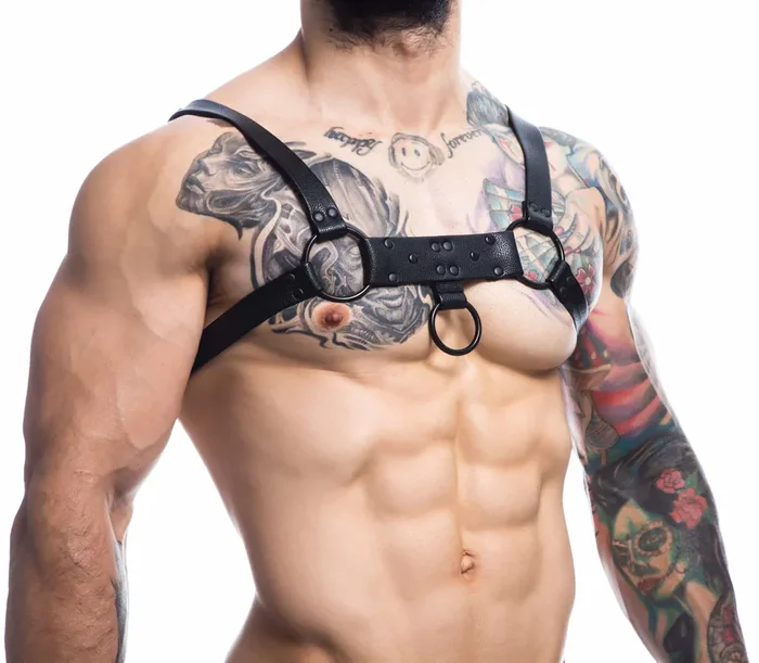 Brust Harness mit Metallringen