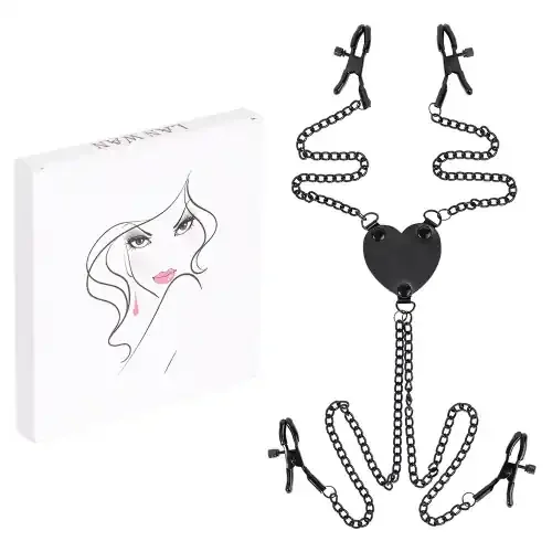 Brust- und Intimklammer mit Kette