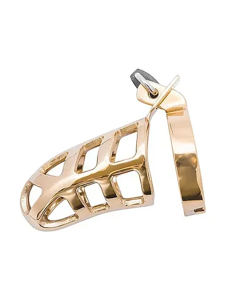 Brutal Stainless Steel Chastity Cage Peniskäfig, gold