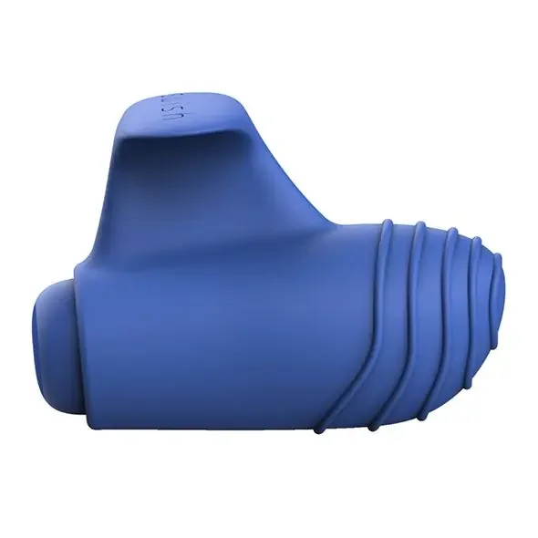 Bteased Fingervibrator – Blau mit Strukturierter Spitze