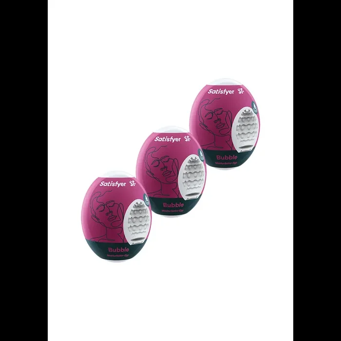 Bubble – Masturbator Egg Set – 3 Pieces – Violet