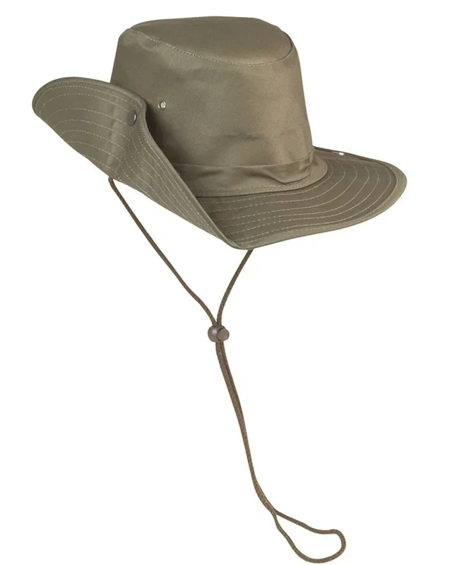 Buschhut mit Druckknopf (Farbe: Khaki, Grösse: 56)