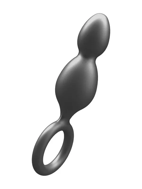 Buttocks The Plugger 2-Balls Plug Analplug, metallic
