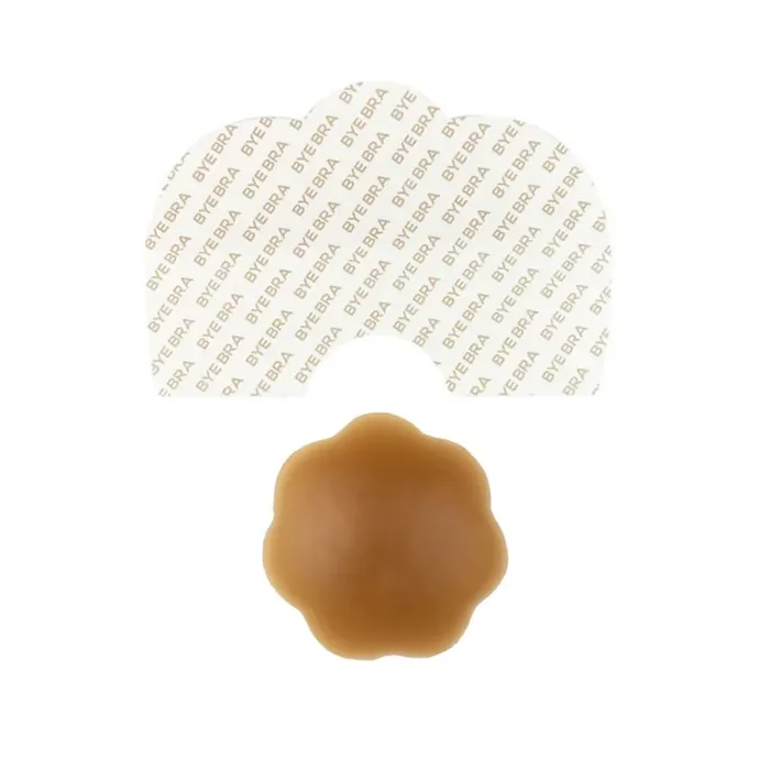 Bye Bra – Breast Lift Tape + Silicone Nipple Covers Brown