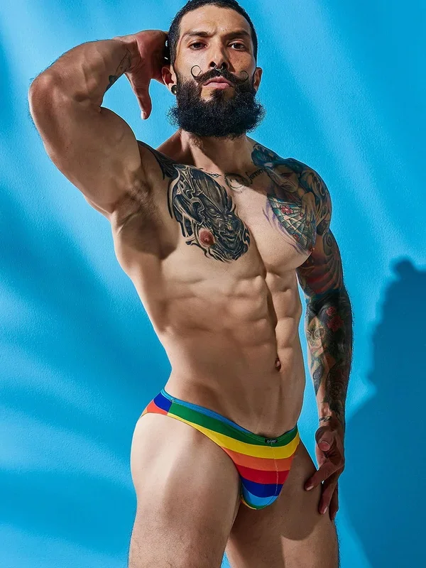 C4M 01: Low Rise Brief, rainbow