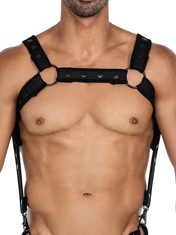 C4M H4RNESS: Neopren-Harness, schwarz
