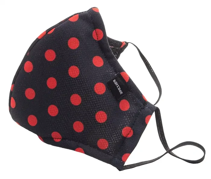 C95 MAJOR GENERAL MICHELINHO Gesichtsmaske Schwarz und Rot