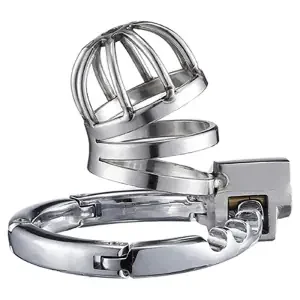 Cacordick Keuschheitskäfig 6 x 3,3 cm – Edelstahl mit GitterdesignRing