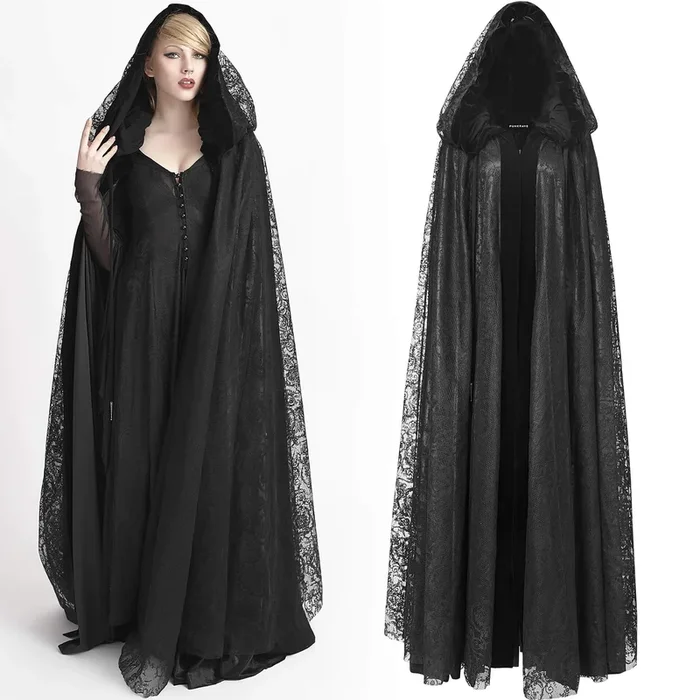 Cape mit Spitzenverzierung