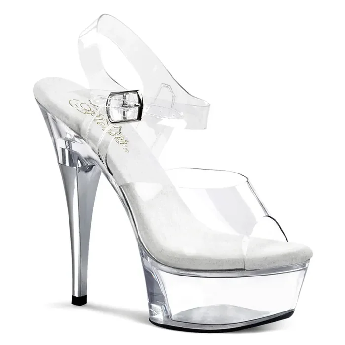 Captiva-608 (High Heel Größe 6 – Gr. 36, High Heel Farbe Transparent)